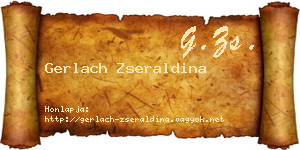 Gerlach Zseraldina névjegykártya