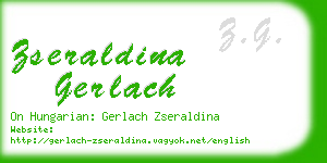 zseraldina gerlach business card